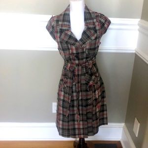 Better B. Tartan essential shirt dress, M